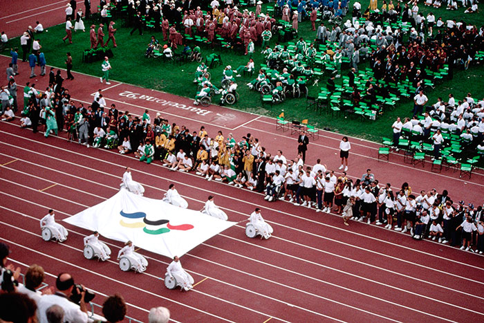 La cerimònia d’inauguració del Jocs Paralímpics de Barcelona 1992.