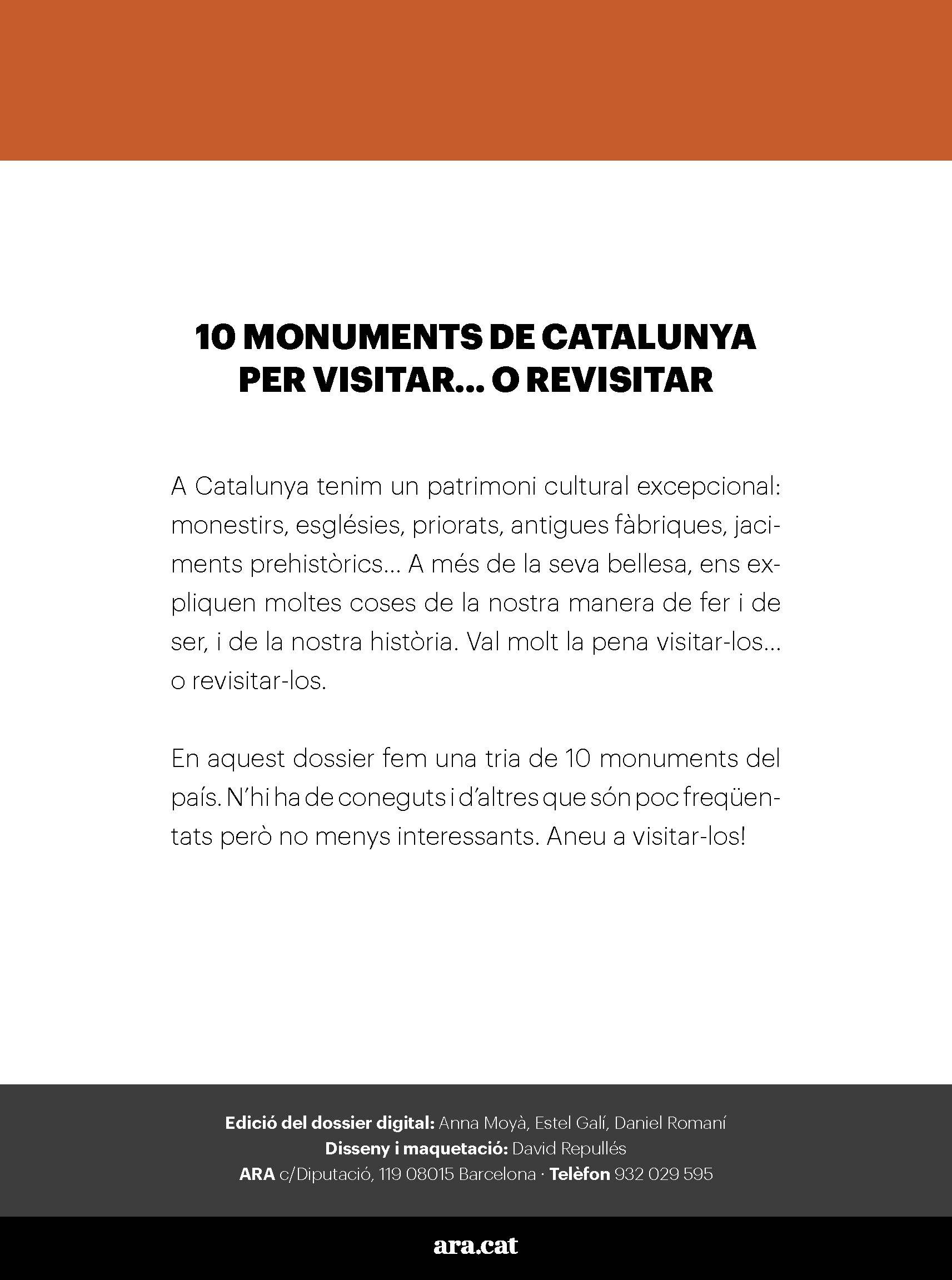 10 monuments de Catalunya per visitar... o revisitar 1