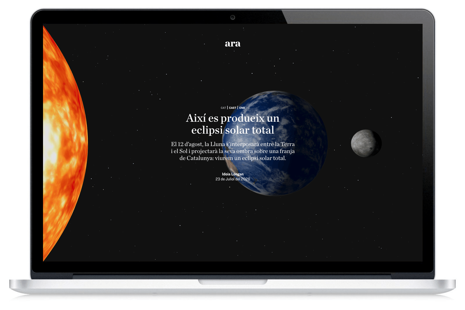 Captura de pantalla de "Eclipsi Solar 2026" 1