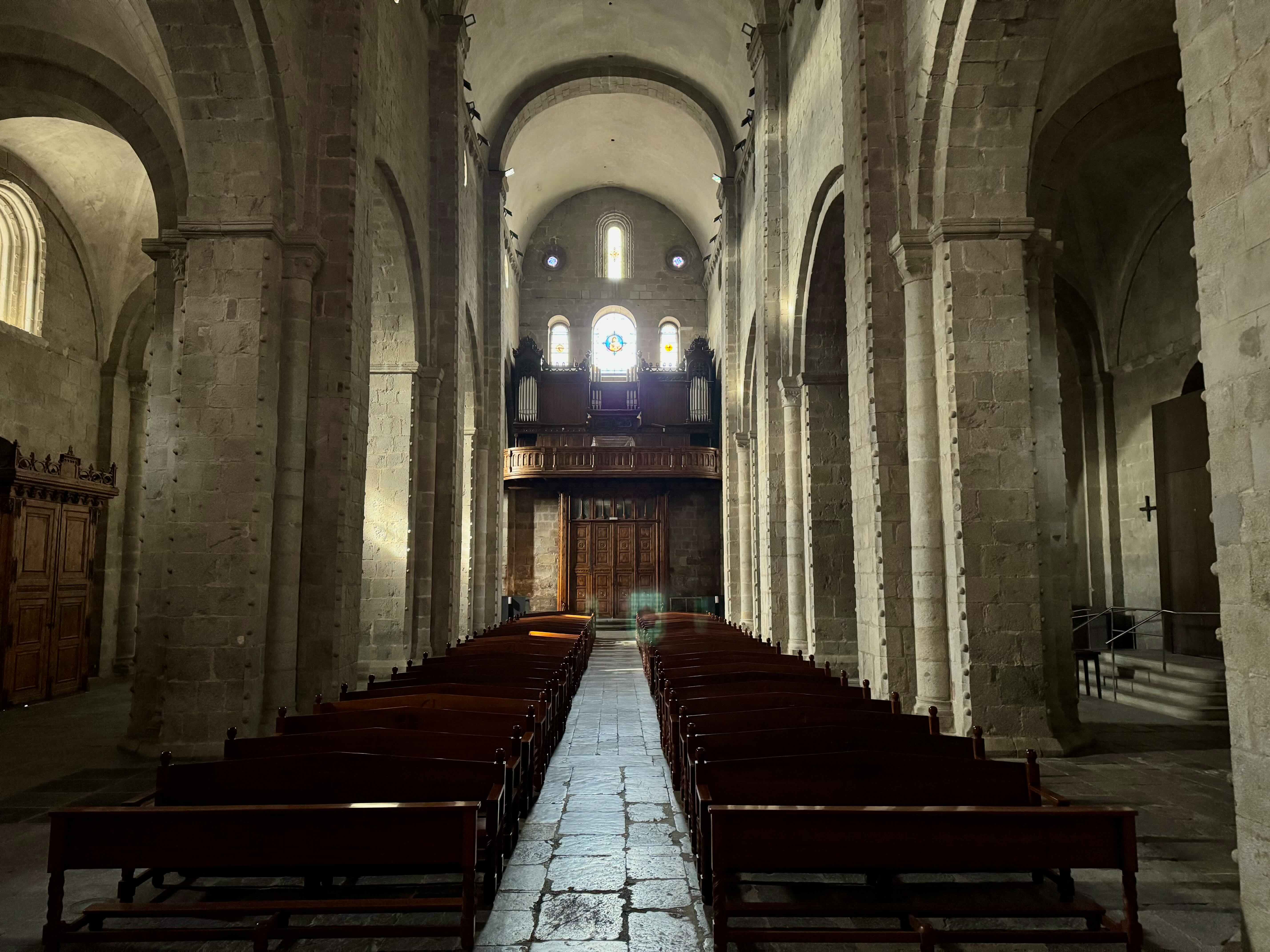 Interior de la nau central de la Catedral de Santa Maria. /A.F.