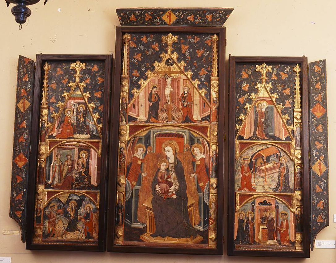 Retaule de la Mare de Déu, procedent de l’església de Santa Maria de les Omedes. / Arxiu fotogràfic del Consorci del Patrimoni de Sitges