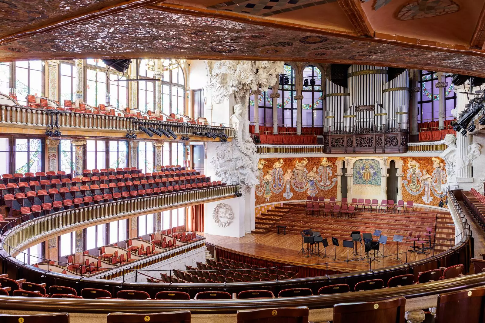 El Palau de la Música Catalana és l'única sala de concerts reconeguda com a Patrimoni Mundial per la UNESCO. QUIM ROSER / DEPARTAMENT DE CULTURA