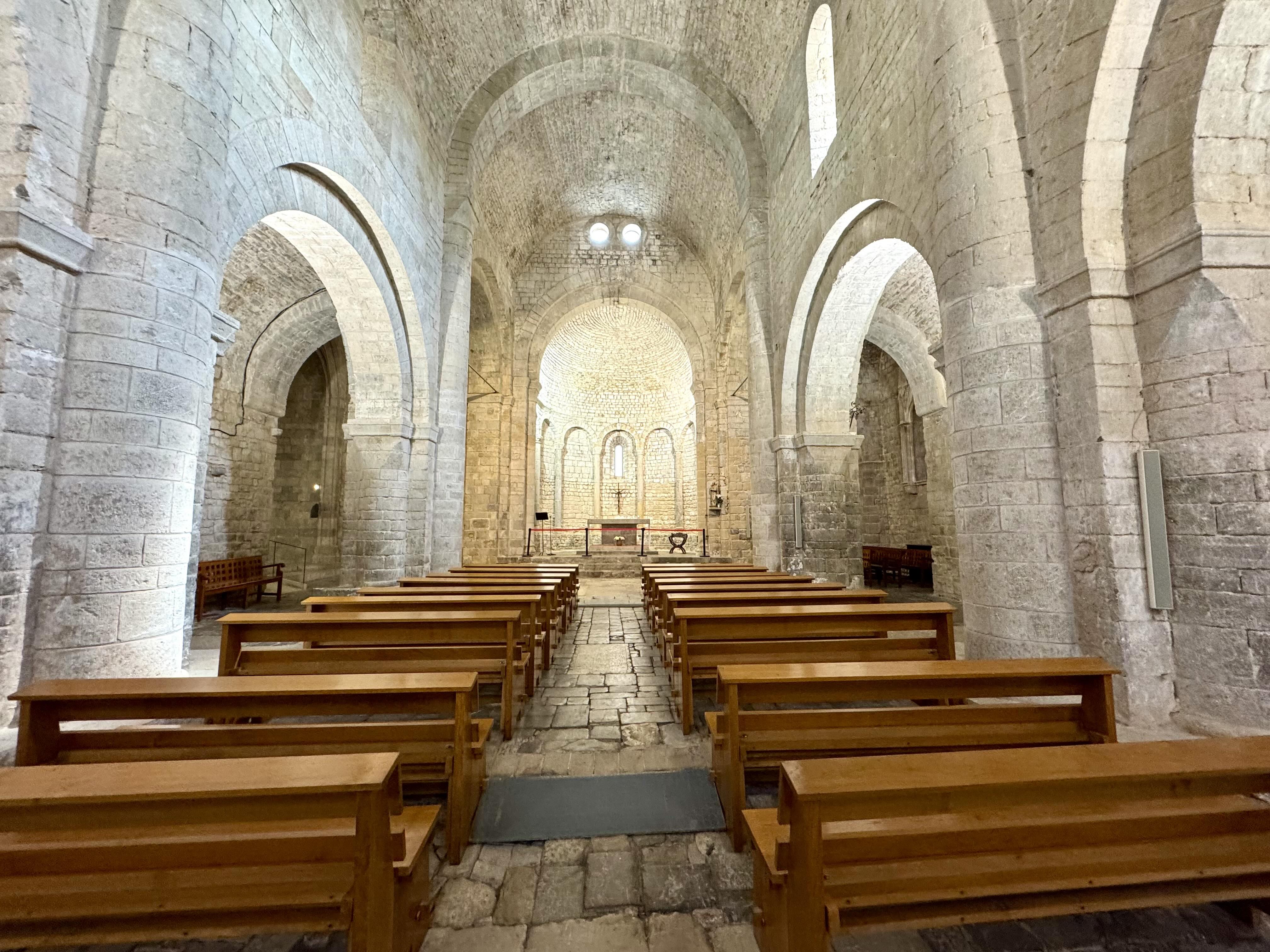 Amb només 12 anys, Blanca d’Anjou va contraure matrimoni en aquest temple amb Jaume el Just. / A.F.