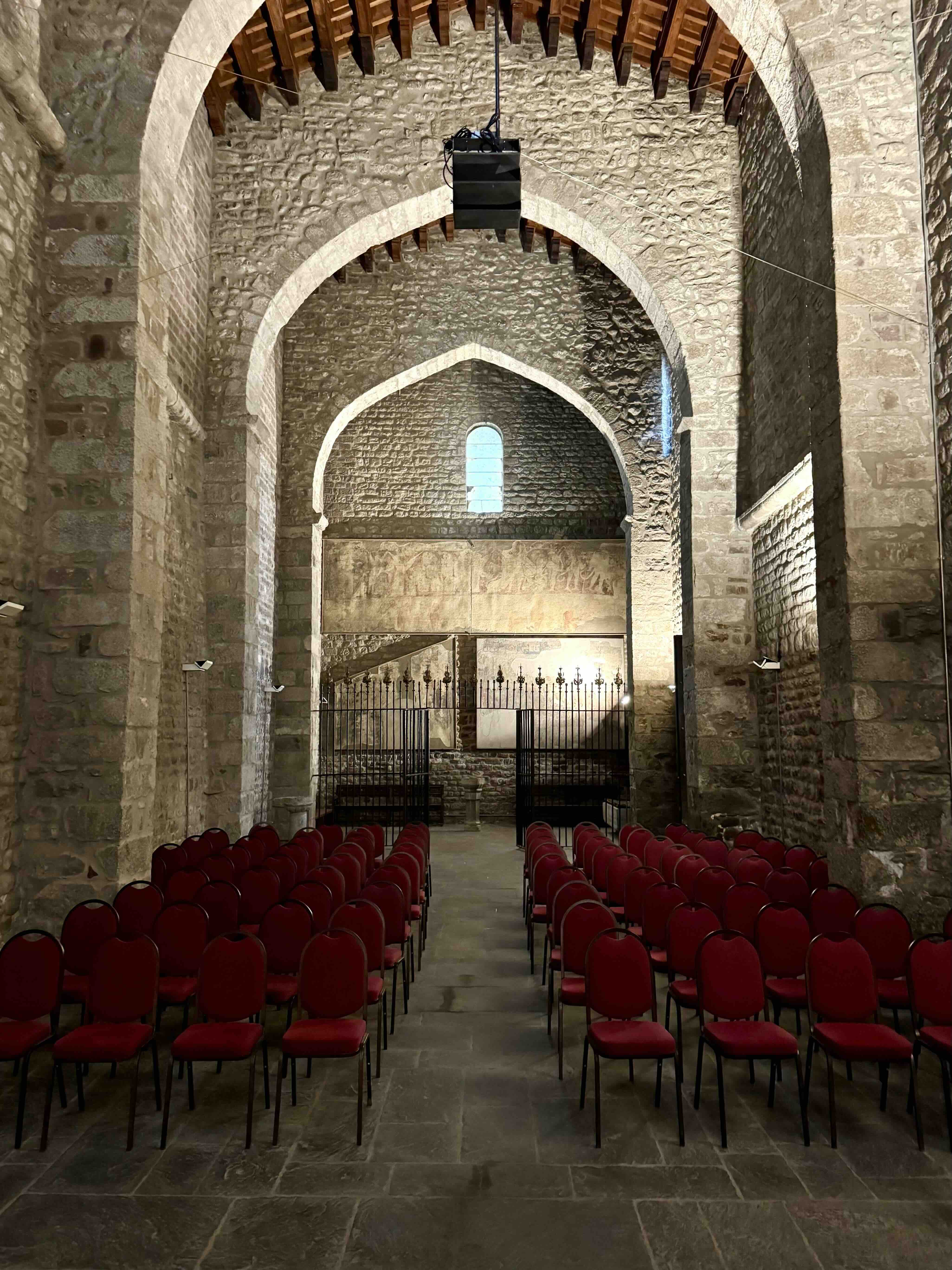 Interior de la primigènia capella de Sant Miquel. /A.F. 