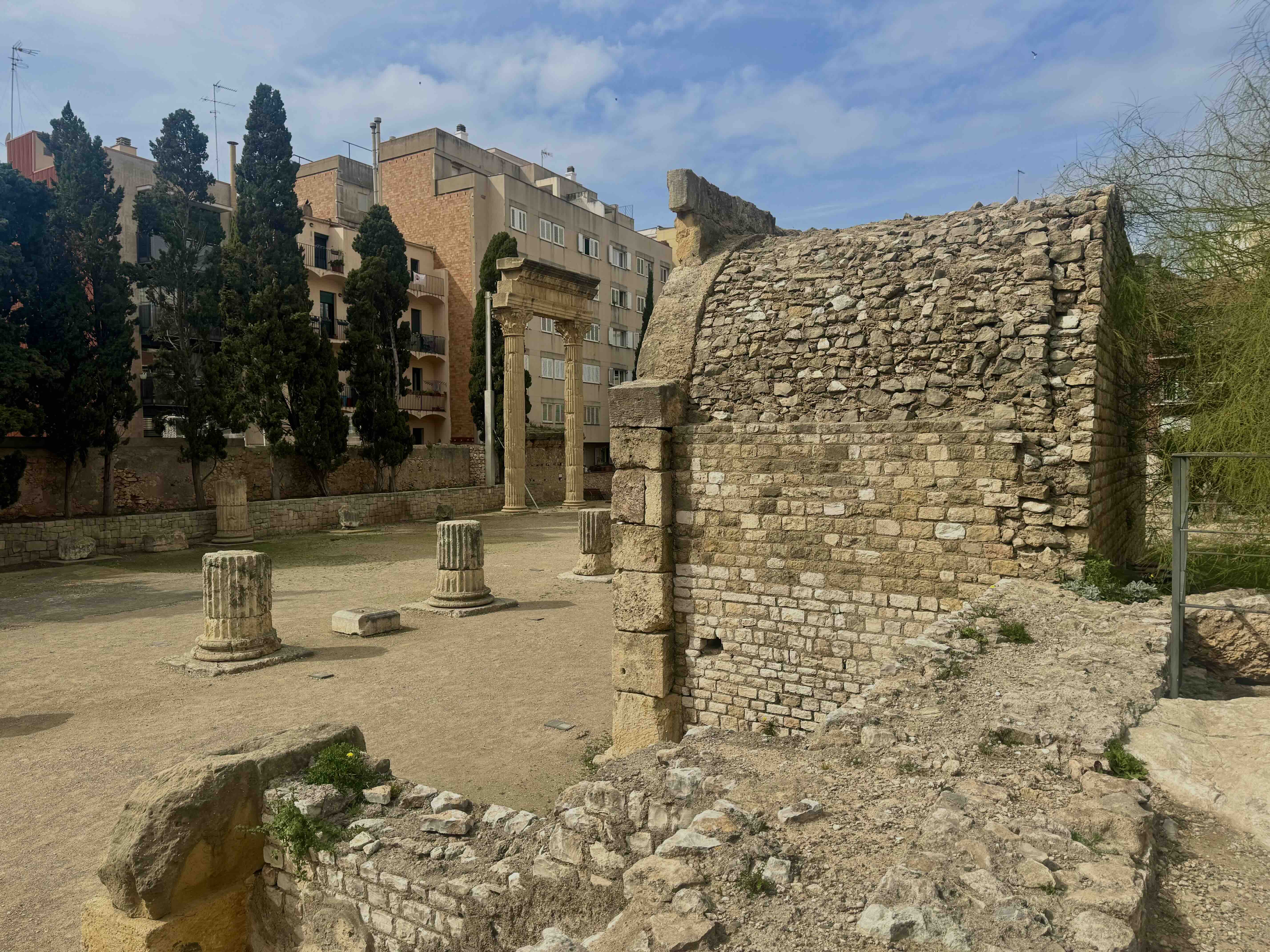 L'espai del Fòrum de la Colònia, un dels entorns on es va moure Fulvia Celera. / A.F.