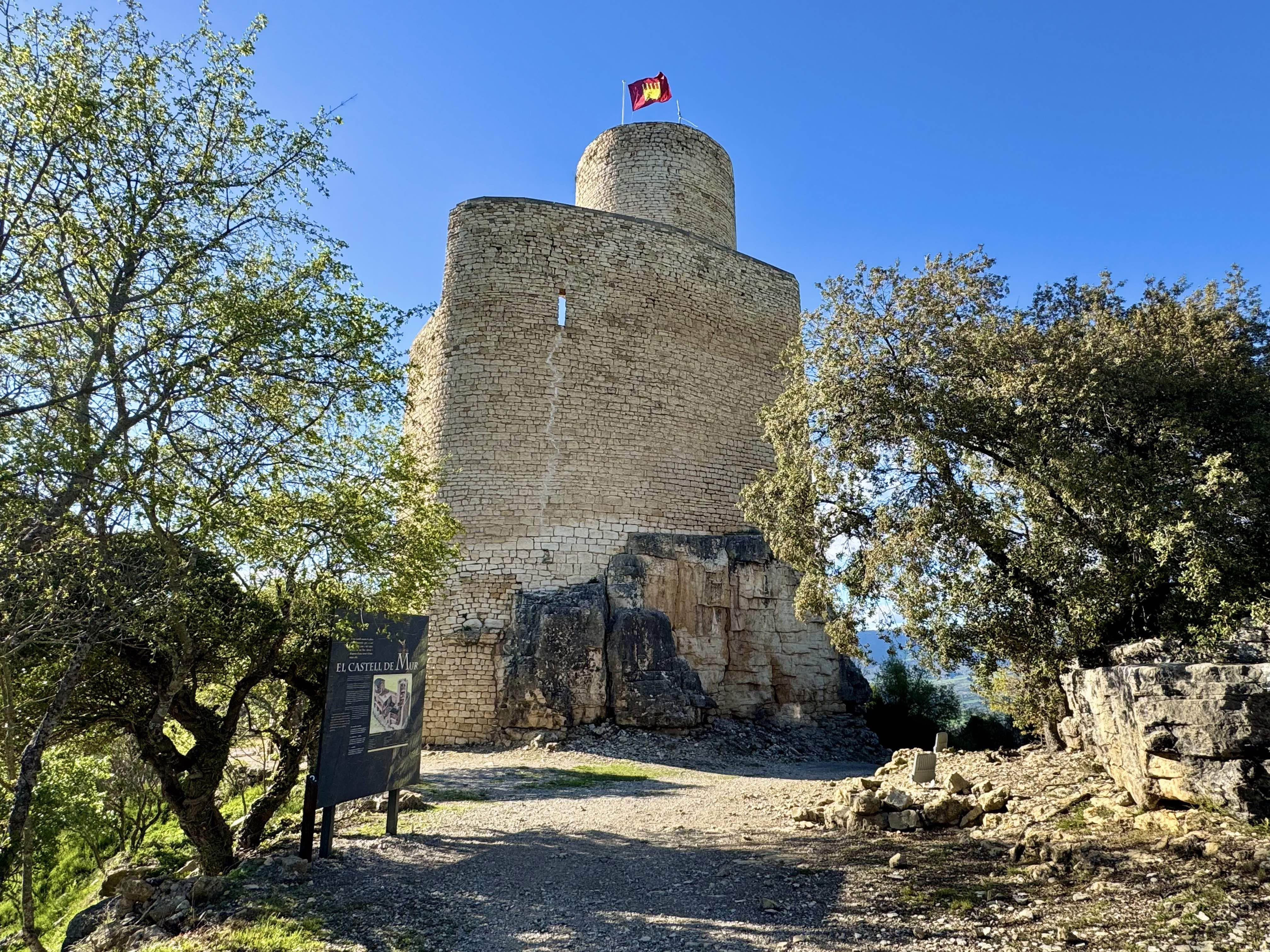 El castell de Mur va ser una fortalesa inexpugnable. / A.F.