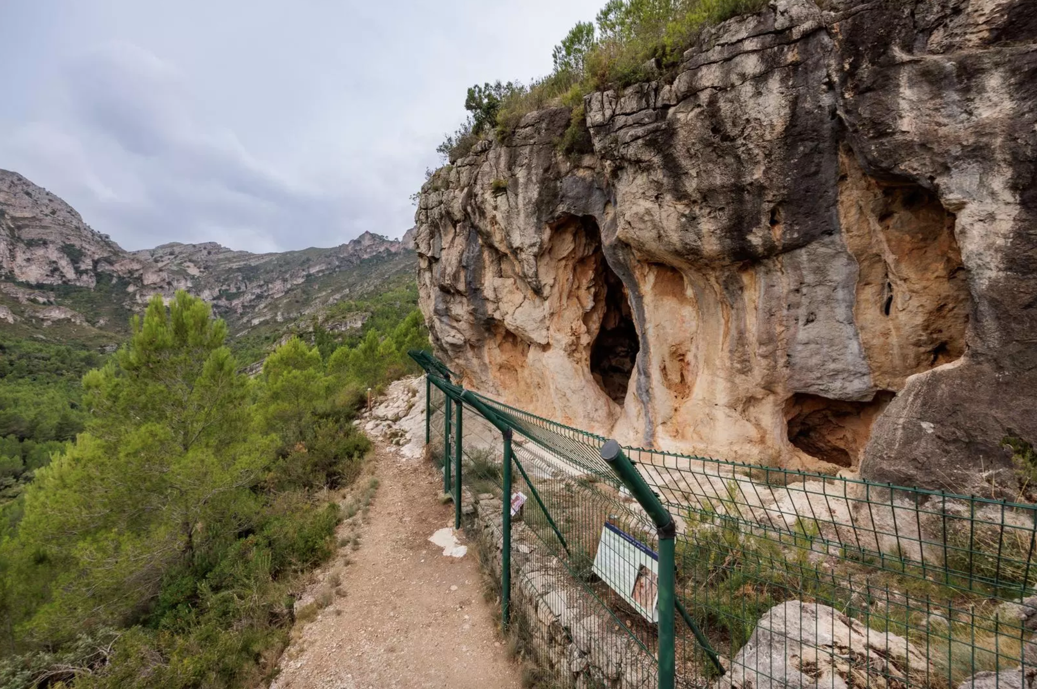 Pintures rupestres de la cova de Cabrafeixet, el vestigi prehistòric més important del Baix Ebre. QUIM ROSER / DEPARTAMENT DE CULTURA