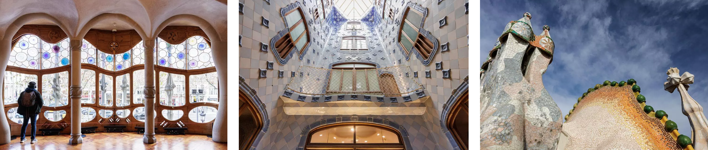 Espais interiors i exteriors de la Casa Batlló. QUIM ROSER / DEP. CULTURA